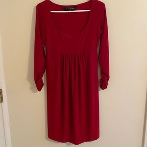NORMA KAMALI Red A Line Knit Mini Dress Size Medium